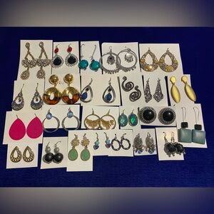 Lady’s Lot of 24 Pairs of Earrings